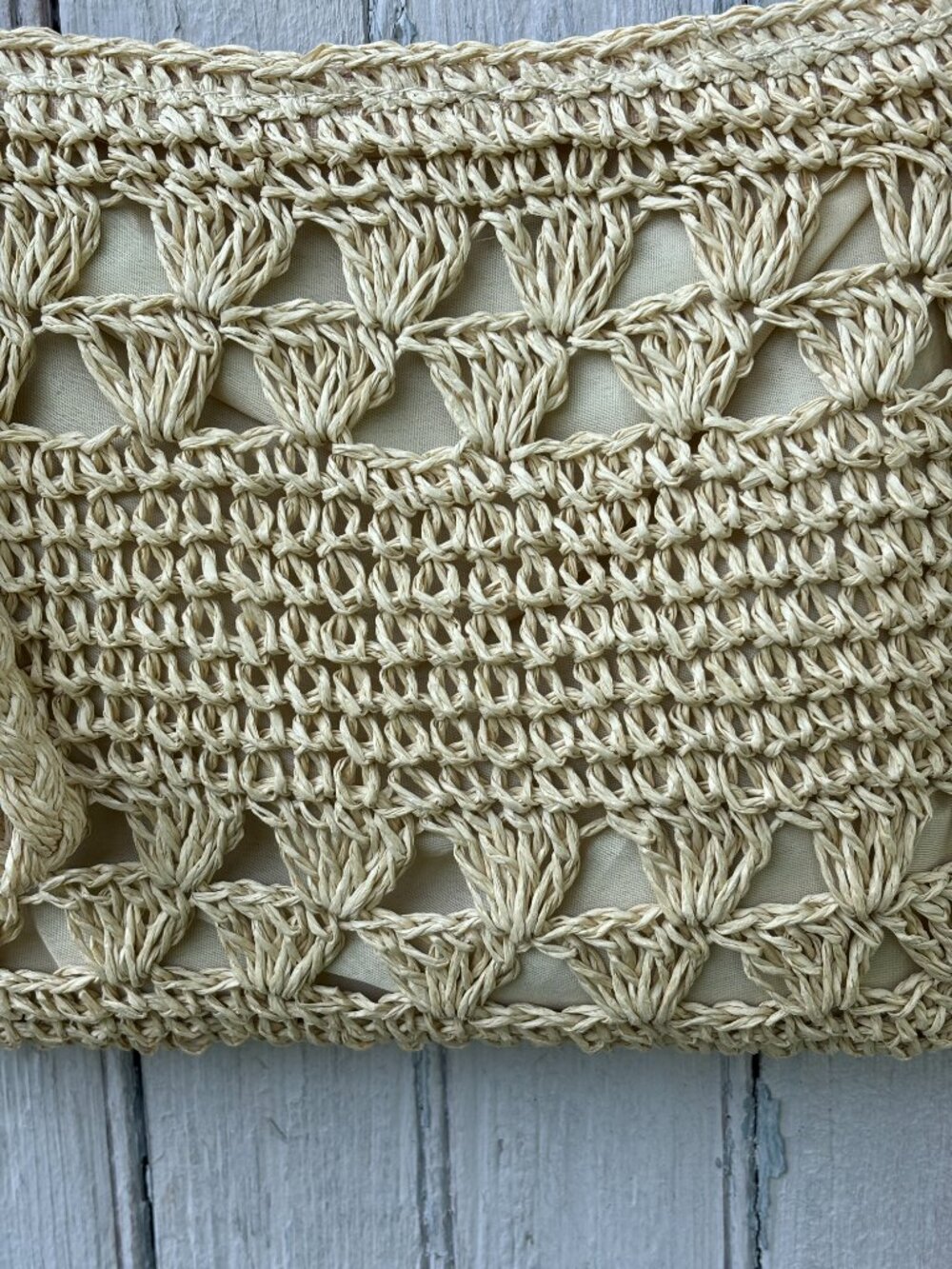 Kaleidoscope Accessories Natural Crochet Crossbody Bag | NWT - Picture 3 of 4